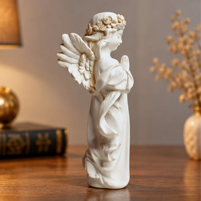 Angel big wings praying statue, home decoration, gift