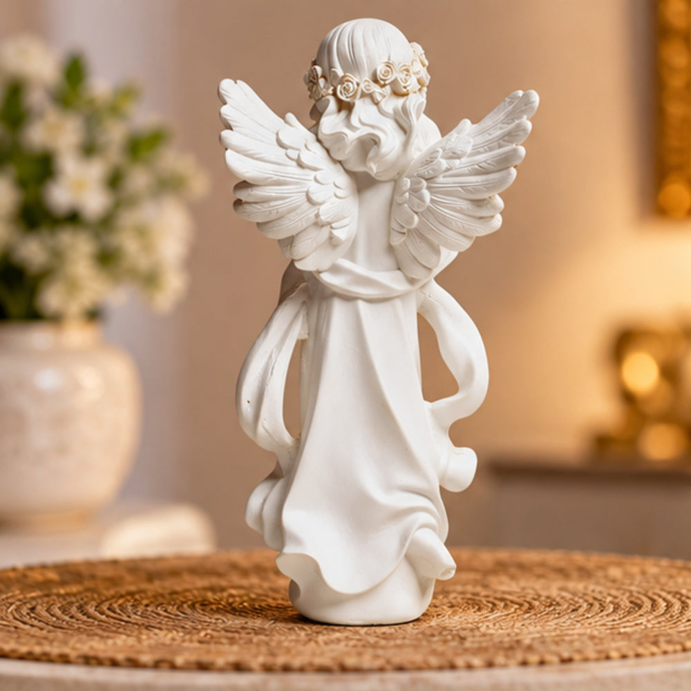 Angel big wings praying statue, home decoration, gift