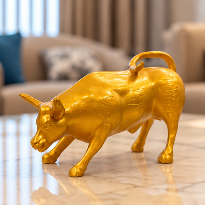 Golden Bull Showpiece