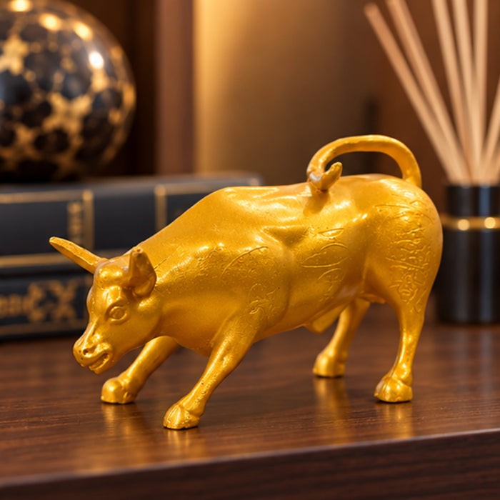 Golden Bull Showpiece