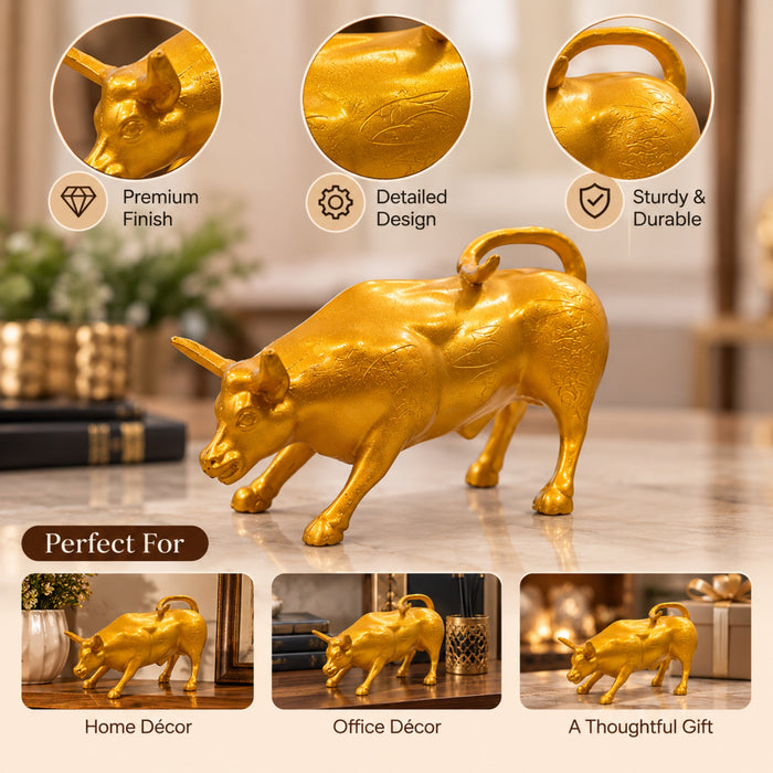 Golden Bull Showpiece