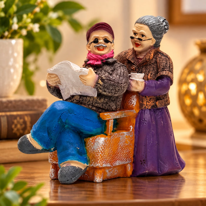 Hand-Painted Grandparents Figurine