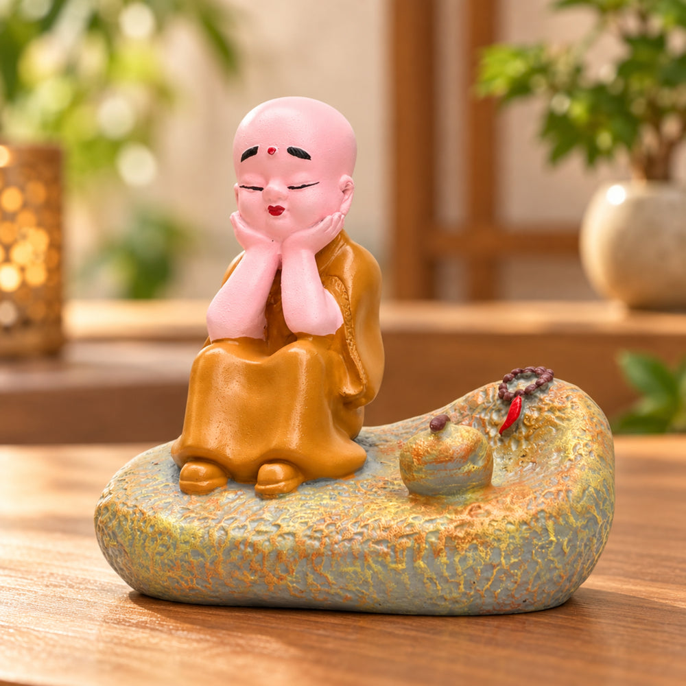 Serene  Monk Zen Figurine