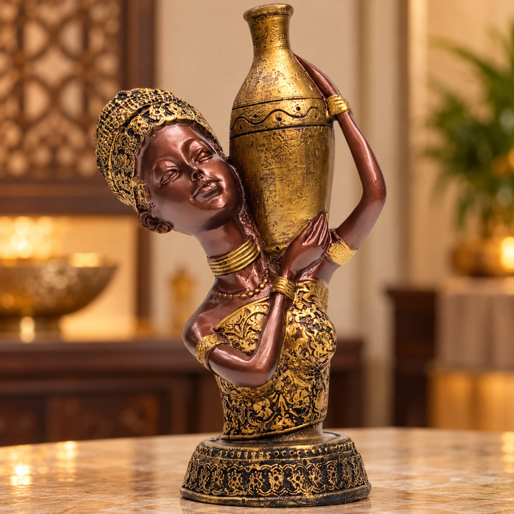 Elegant Handcrafted Woman Figurine
