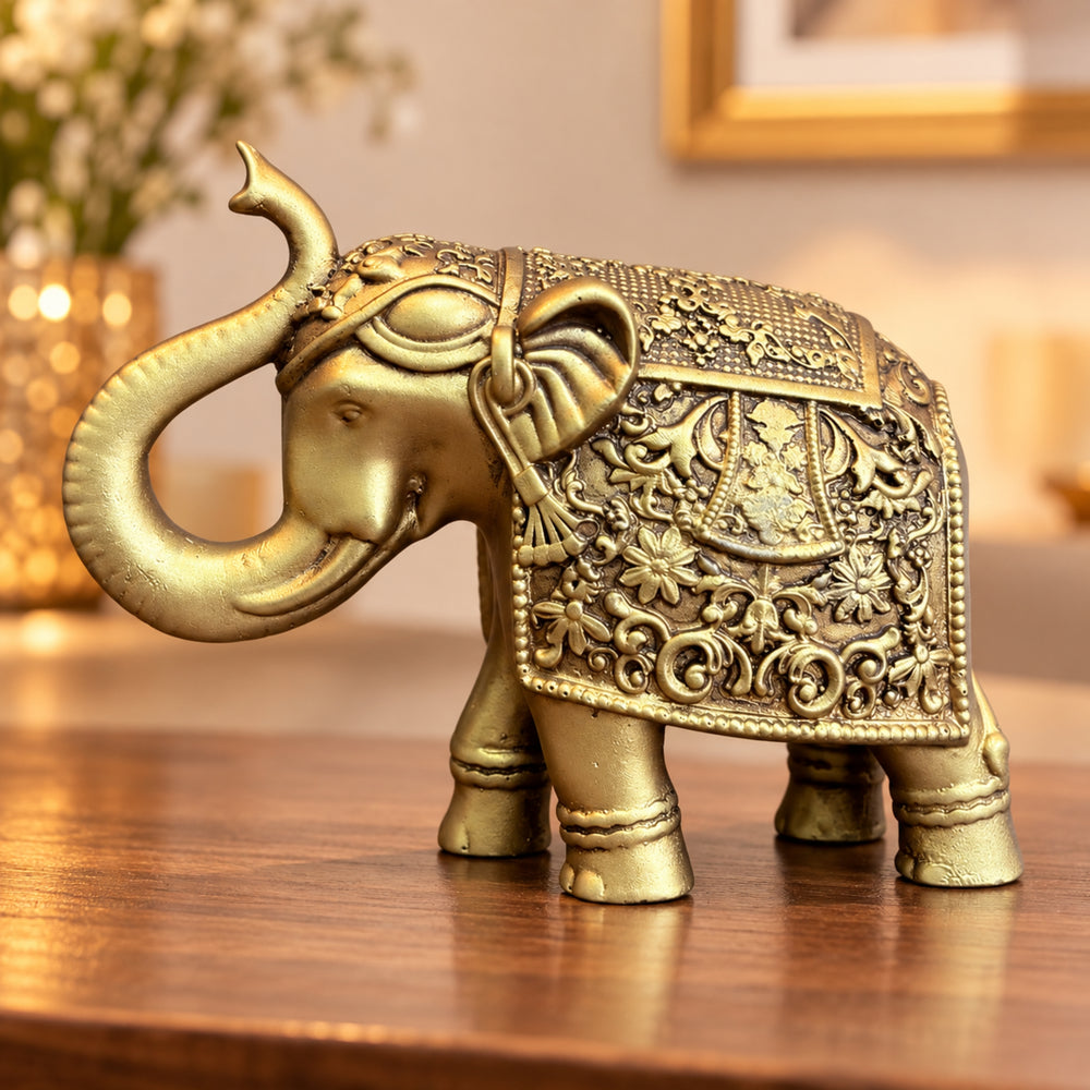Handcrafted Resin Elephant Figurine |