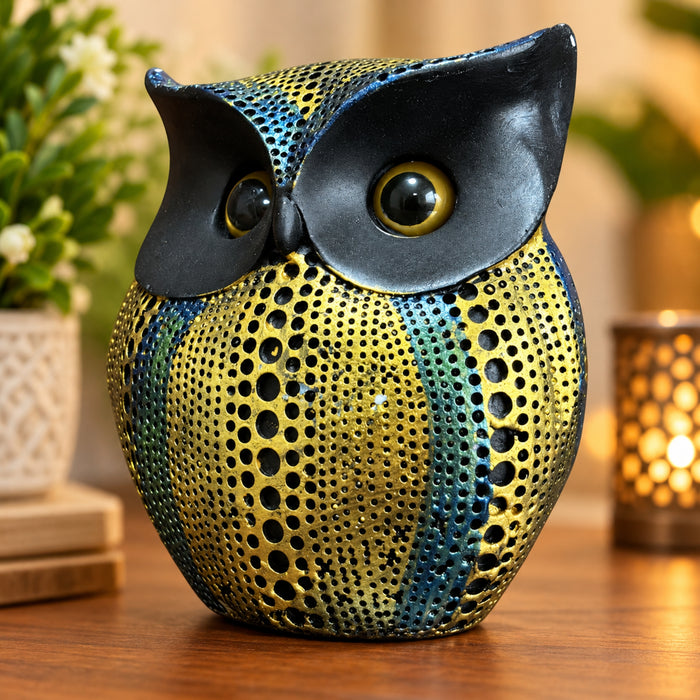 Owl Decor - Enchanting Perforated Sculpture
