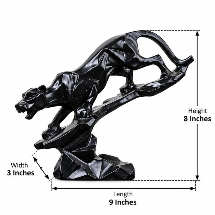 Black Panther Jaguar Statue Showpiece