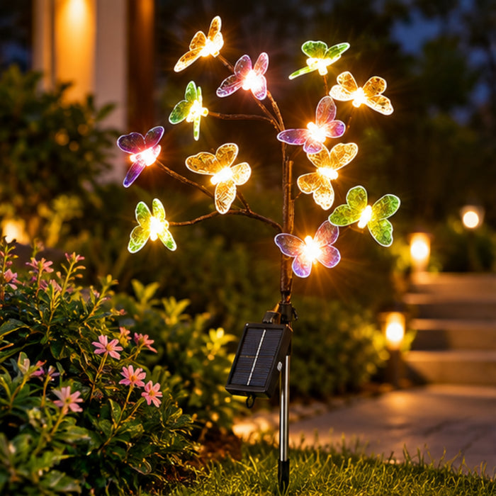 Solar Butterfly Garden Lights – Set of 4