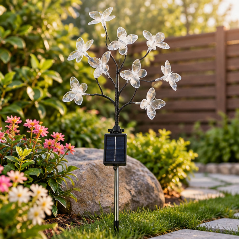Solar Butterfly Garden Lights – Set of 2