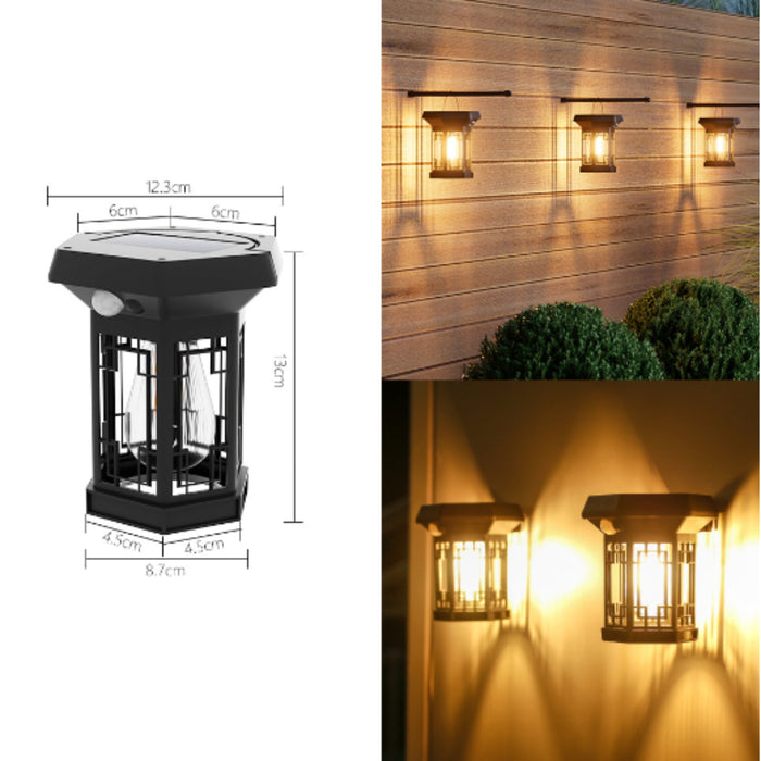Weatherproof LED Solar Pathway Lights – Vintage Garden Stake Lanterns (Set of 4)