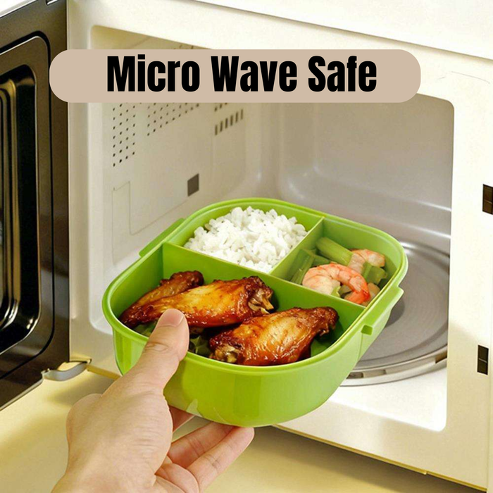 Kids- 750 ml plastic lunch box   (price per pc)|Leak-Resistant, Lightweight Lunch Container for School & Travel- 7x7x3 inch