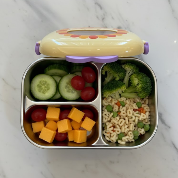 Wonderland Kids- 300 ml SS  Lunch Box Stainless Steel Lion Tiffin Box (price per pc)- 7.5x7.5x3 inch