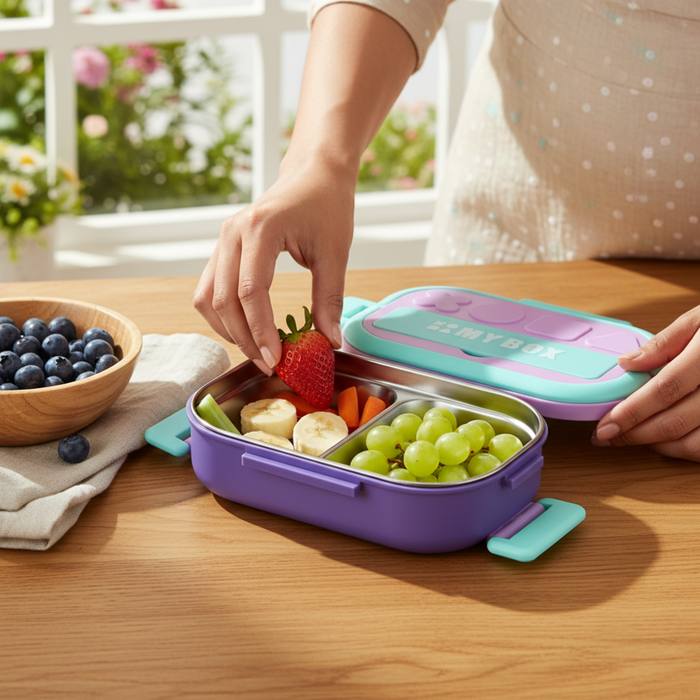 My box  Kids- 800 ml SS 304 Lunch Box, Leakproof and Air Tight Tiffin (price per pc)