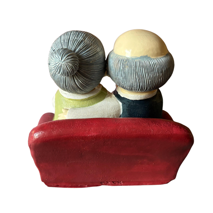Wonderland Handcrafted Elderly Couple Figurine