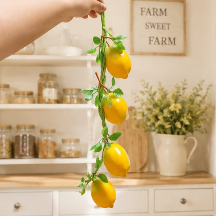 Artificial Real Looking Lemon String (Set of 2)