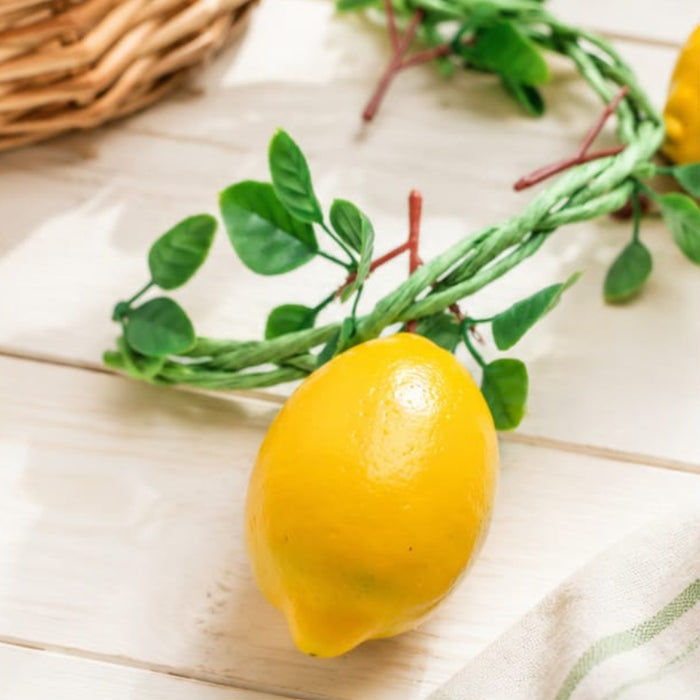 Artificial Real Looking Lemon String (Set of 2)