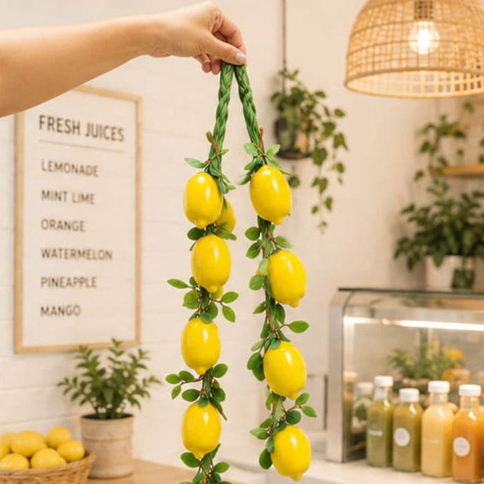 Artificial Real Looking Lemon String (Set of 2)