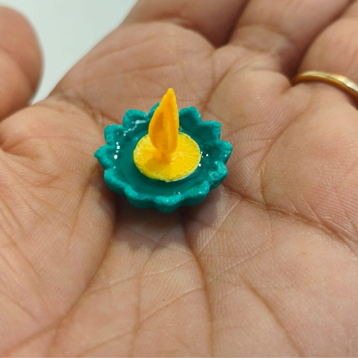 Set of 11 Diwali Miniatures for Dollhouse & Miniature Decor | Mini Diya, Lotus, Decorative Lights & Festive Accessories | Diwali Decoration for Fairy Garden, Doll House & DIY Crafts