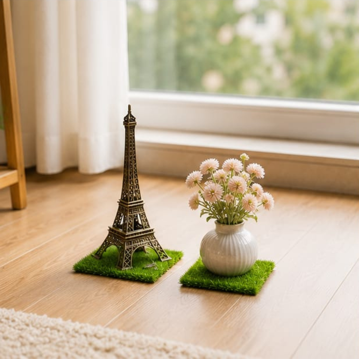 Set of 2 Artificial Grass Lawn Micro Landscape