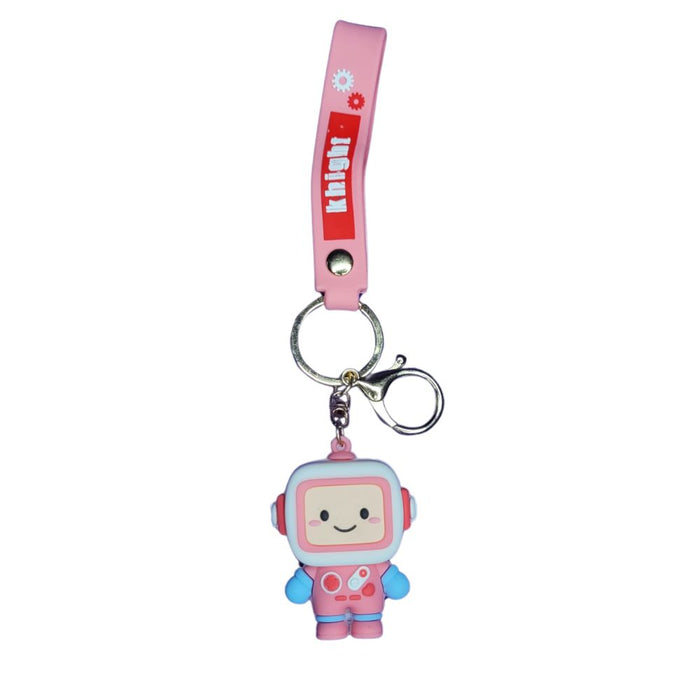 Wonderland Small robot [Pink]Kechains, Cartoon Style Keychain & Bag Charms Fun & Functional Accessories for Bags and Keys