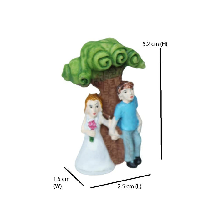Couple under the tree Miniature Toys Fairy Garden Couple-B