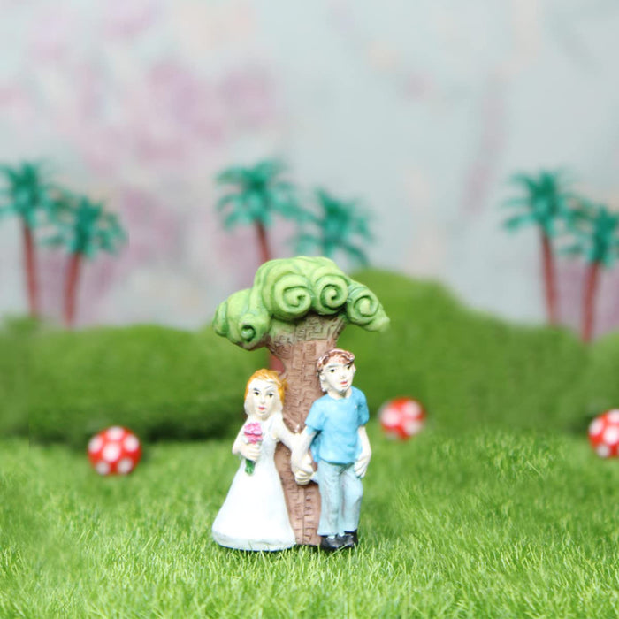 Couple under the tree Miniature Toys Fairy Garden Couple-B