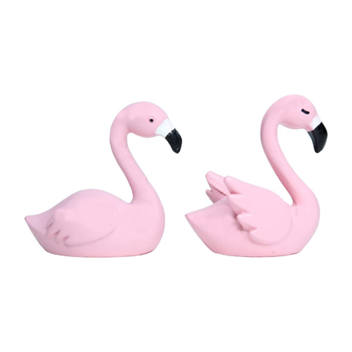 (Set of 2) Flamingo Miniature Toys for Fairy Garden