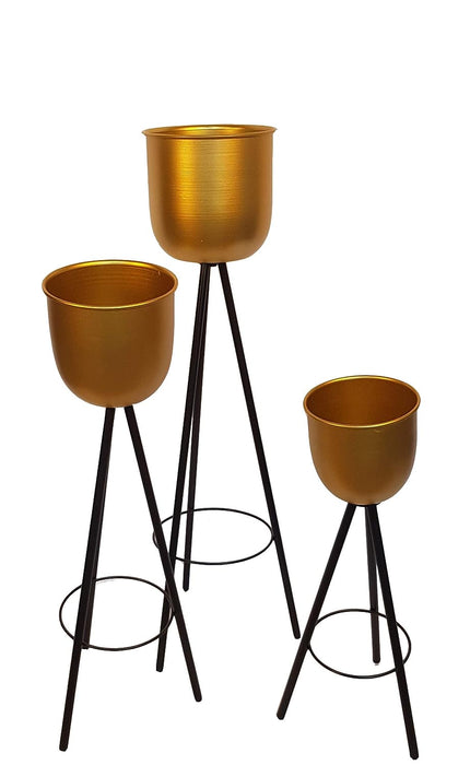 Metal Planter with stand (Set of3)