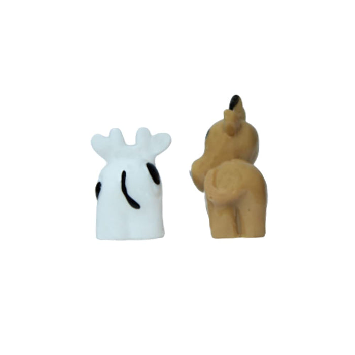 (Set of 10) Brown Cow Miniature Fairy Garden Toys, Miniature Garden Decorations