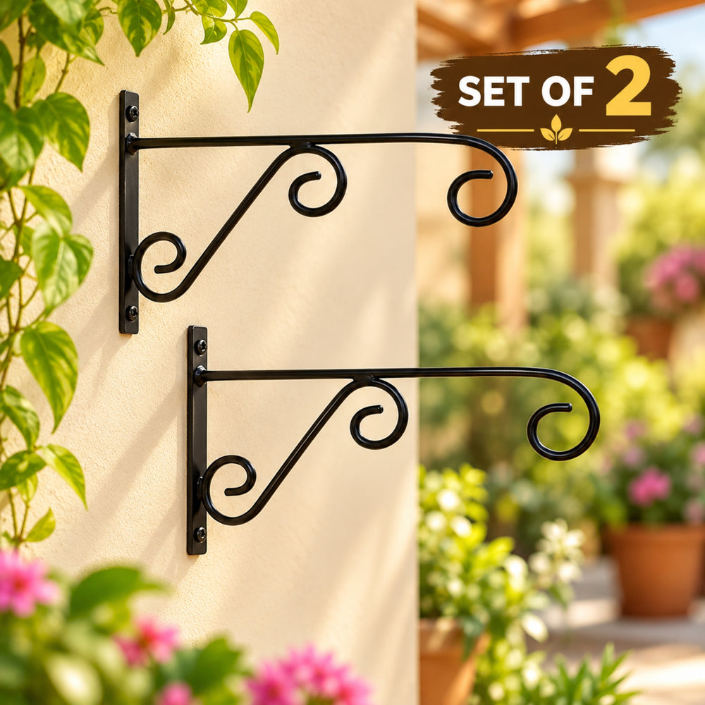 Metal Wall Plant Hanger for Home Balcony Garden Decor