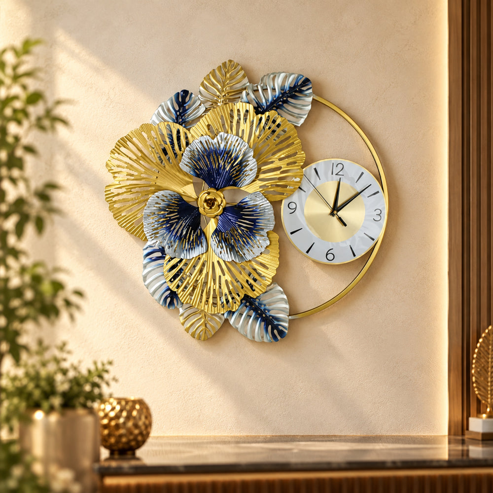 Wall Decor - Luxury Floral Wall Clock