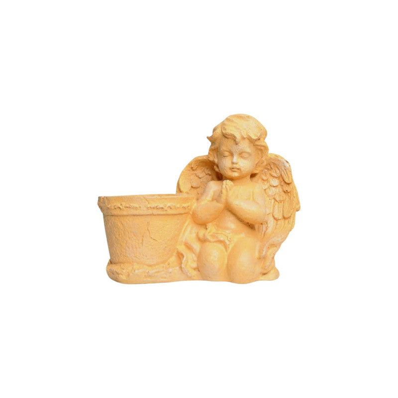 Wonderland style 1 Praying Angel with Planter, pot, container, for home decoration, garden decoration