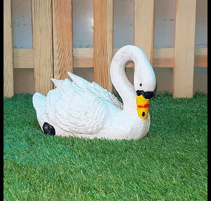 Set of 2 Swans & Single  Front & Back | Perfect for Garden Decor, Home Decor, Balcony Decoration