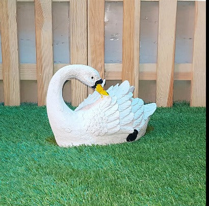 Set of 2 Swans & Single  Front & Back | Perfect for Garden Decor, Home Decor, Balcony Decoration