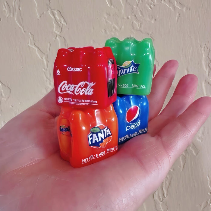 Wonderland Miniature  Multi-Pack Set (4-Pack Design) - Collectible Novelty Drinks| Resin Drink set for Doll House accessories