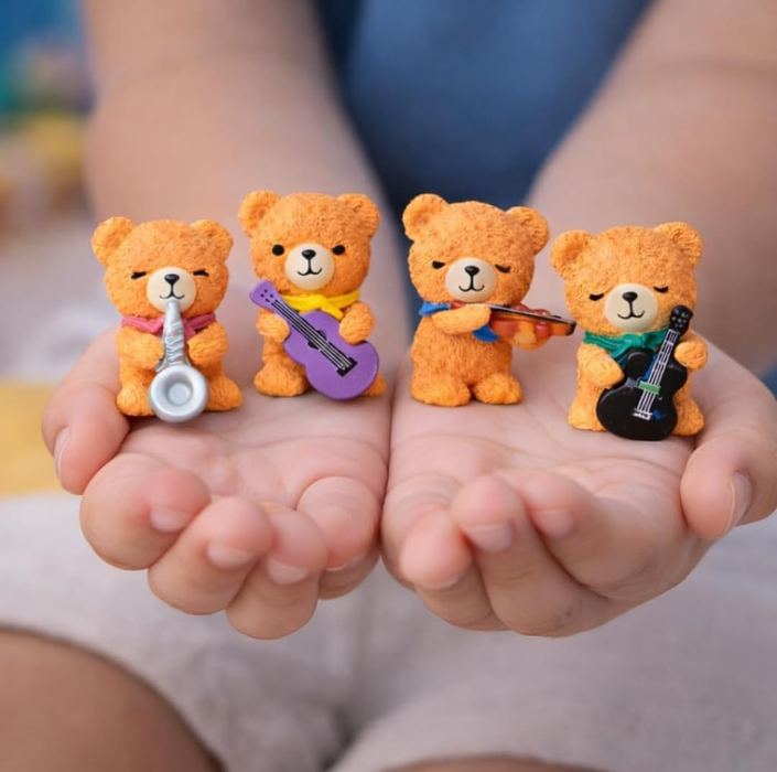 4 Pc Miniature  Bear Set |