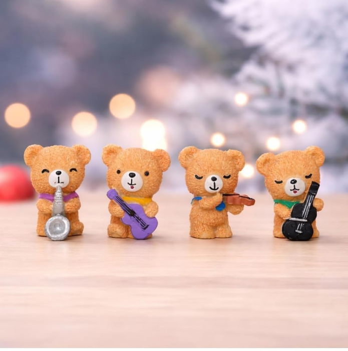 4 Pc Miniature  Bear Set |