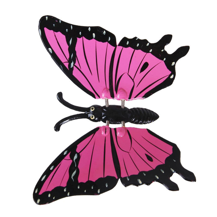 Set of 2 Big Butterfly in Pink and Yellow Garden Stick/Stake