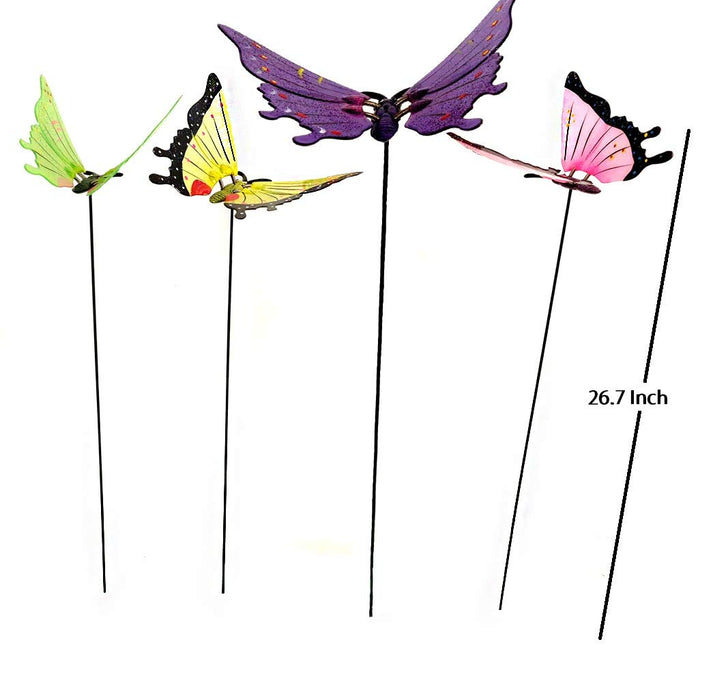 4 PiecePVC & Metal 6 inch Butterfly