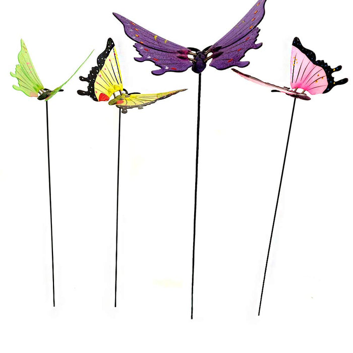 4 PiecePVC & Metal 6 inch Butterfly