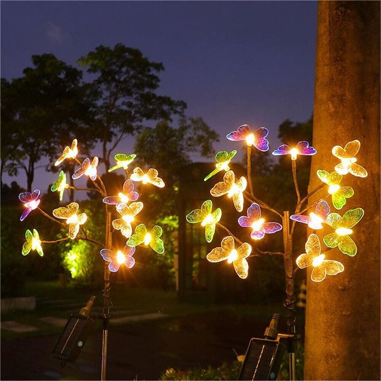Solar Butterfly Garden Lights – Set of 2