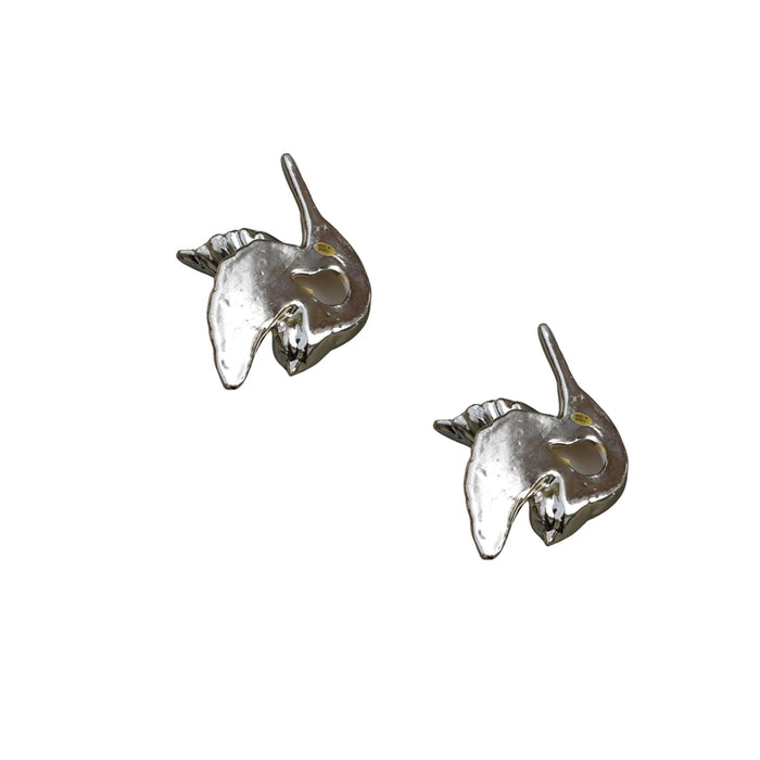 Wall hanging ceramic birds-Medium (Set of 2) (Golden)