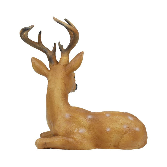 2-Piece Realistic Deer Family Garden Statue Set – Sika Deer & Mother Baby Deer  Outdoor Resin Sculptures for Lawn, Patio, and Landscape Decor