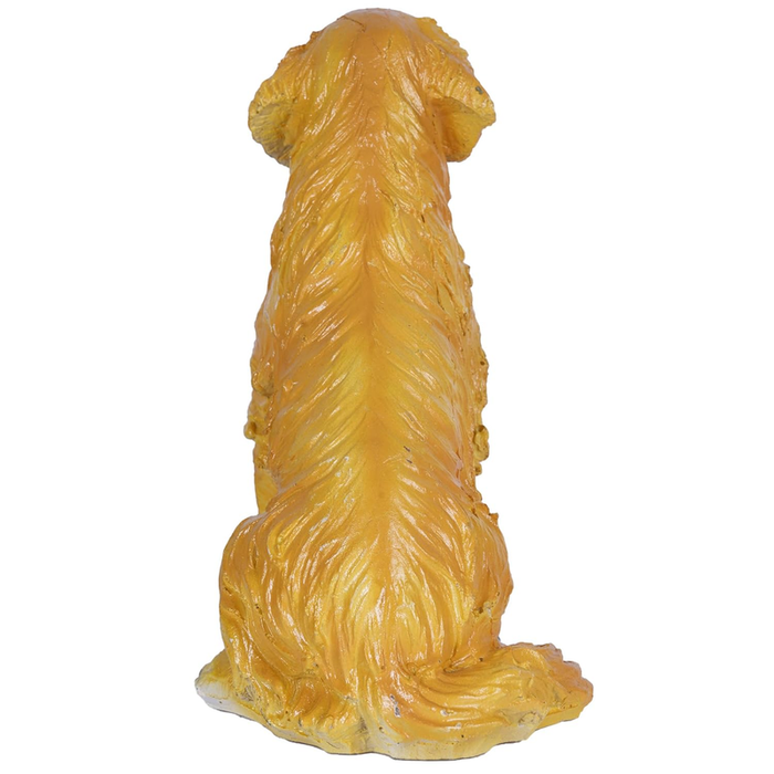 Sitting Dog Animal Statue – Hand-Painted Resin Figurine for Indoor/Outdoor Home Decor & Memorial