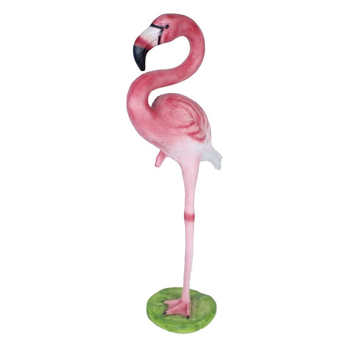 Set of 2 Pink Flamingo Garden Statues – Weather-Resistant Outdoor Resin Sculptures for Lawn, Patio, and Backyard Decor