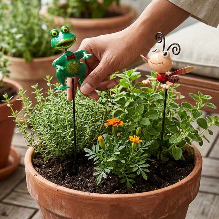 Whimsical Garden Plant Stakes  (Set of 2)