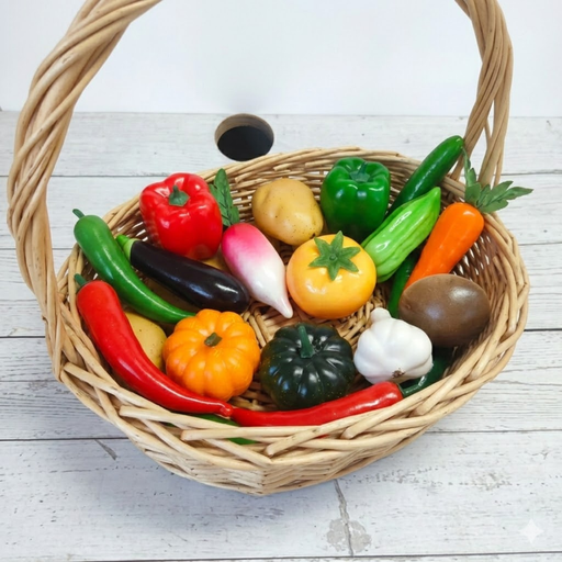 15-Piece Realistic Artificial Vegetable Set 