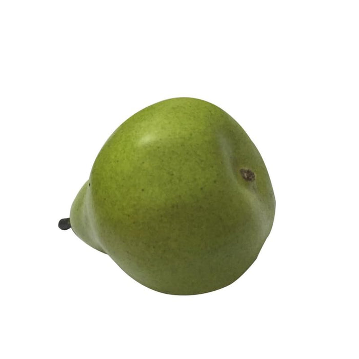 Set of 6 Realistic Artificial Green Pears – Lifelike Faux Fruit for Home Decor, Kitchen Displays, and Table Centerpieces