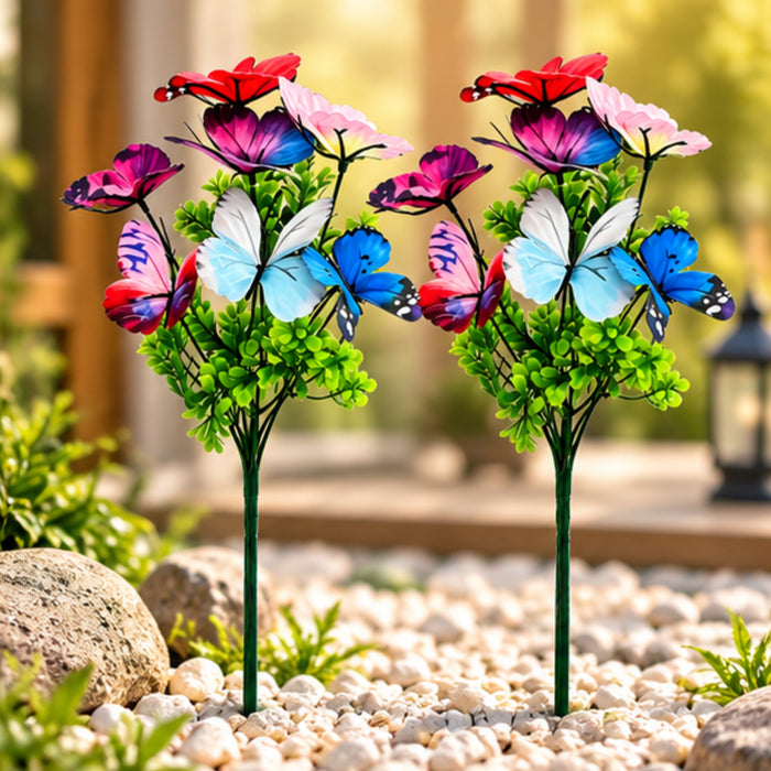 Butterfly & Flower Garden Sticks – Set of 2 or Set of 4