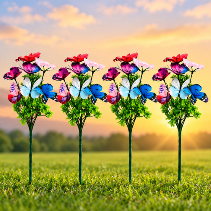 Butterfly & Flower Garden Sticks – Set of 2 or Set of 4